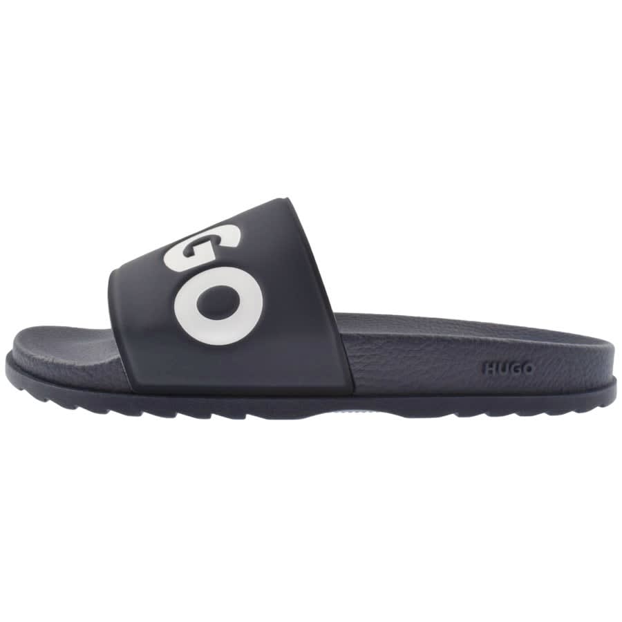 Hugo boss sliders navy top